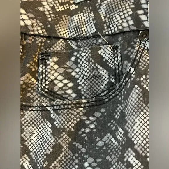 EUC Python Jeans Gray White 8 - Picture 5 of 7